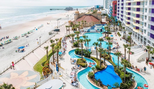 Modern Beach Highrise-Ocean View-Jacuzzi-Walk In Shower At Ocean Walk Resort Daytona Beach