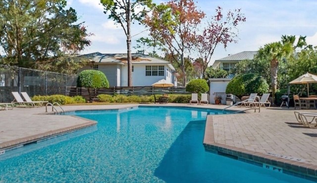 Newly remodeled Spacious quiet all ground floor gated condo. Large pool tennis