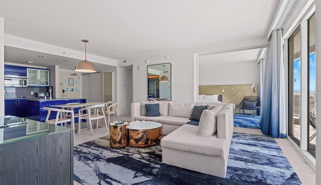 Ocean View 2BR | Luxury Balcony + Resort Amenities