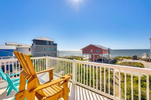 Ocean Views + Deck: Family Home, Steps From Beach