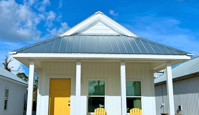 "Pelican Cottage" is a pet friendly, 2 bed, 1 1/2 bath unit accepting 5 guests. Pool Coming 2025!