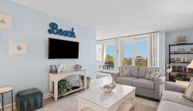 Pet Friendly | Oceanfront Views from this Spacious Updated 3rd Floor Shipwatch Condo | 1650 Sq Ft