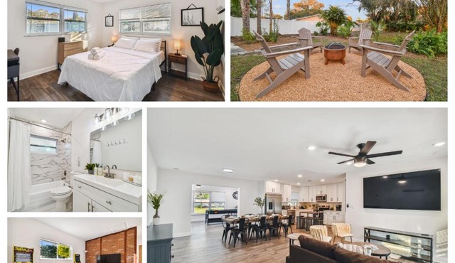 Plush sheets, Games!, Huge backyard, Massage Chair
