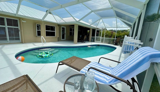 Pool Retreat & Minutes to the Beach!