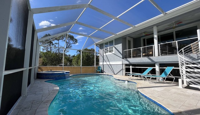 Private heated pool & spa home. Close to beach!