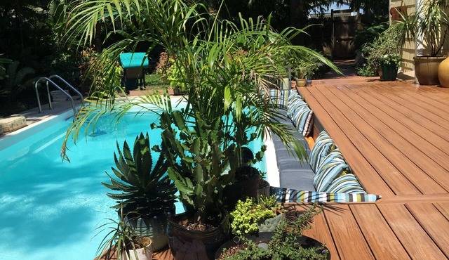 Private, Mid-century-Modern, Decks, Gardens, Heated Pool, Priv. Outdoor Shower