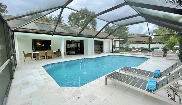 Quiet Luxury Coastal Naples Retreat Heated Pool + Designer Outdoor Living