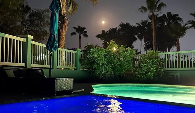 Romantic Villa w/Sunset, SpaceX & Fireworks Views, Plus Private Pool & Hot Tub!