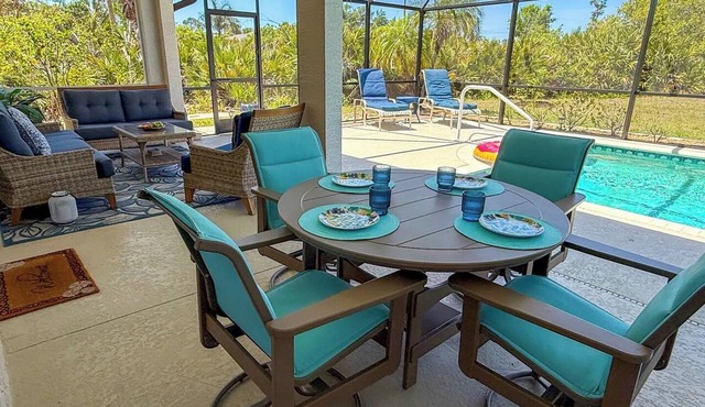 Rotonda West Escape with Pool, BBQ, Bikes and Beach Gear Near Boca Grande