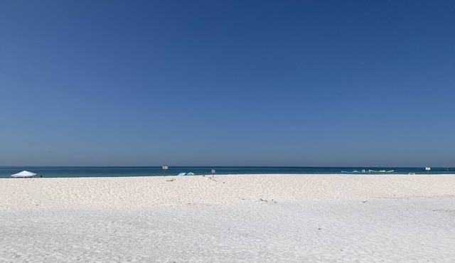 Sand Castle III # 203 DIRECT GULF FRONT Condo Private Staircase to Pool & MORE