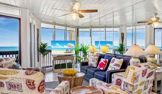 Sandpiper Condominiums 702, Panoramic Gulf Views w/direct access to Mustang Island/Port A beaches.
