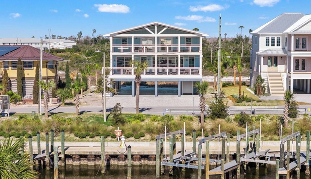 Seize the Bay - 6 BR Mexico Beach Home - Private Boat Slip and Canal/Gulf Views