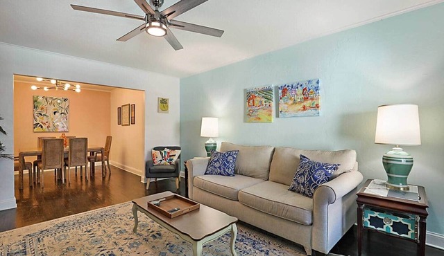 Spacious Beach Bungalow: Steps to Beach & Downtown