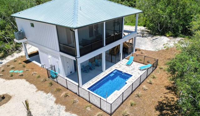 St George Island Home with Private Pool, Pet Friendly (heated/cooled pool for a fee)