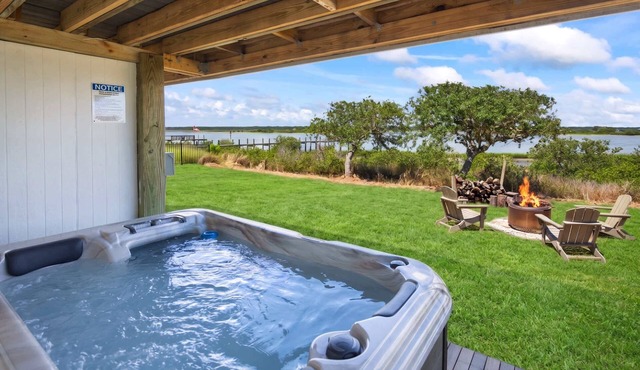 Sunset Sights, Waterfront, BBQ, Fire Pit, Dolphins