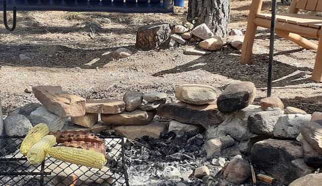 The Thunderbird Cabin is located 70 miles from abq NM.
