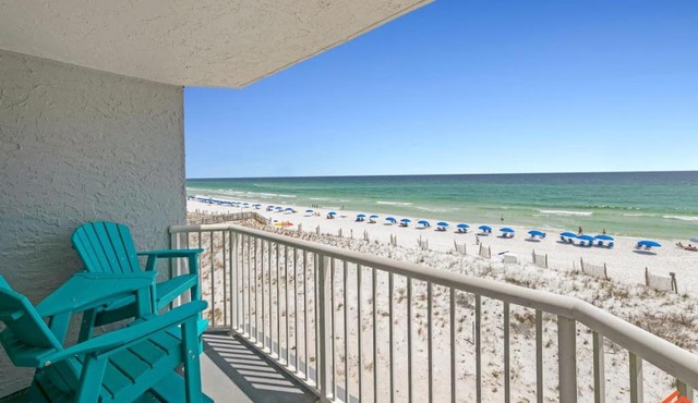Therapeutic Coastal Vibe Gulf Front Studio Condo