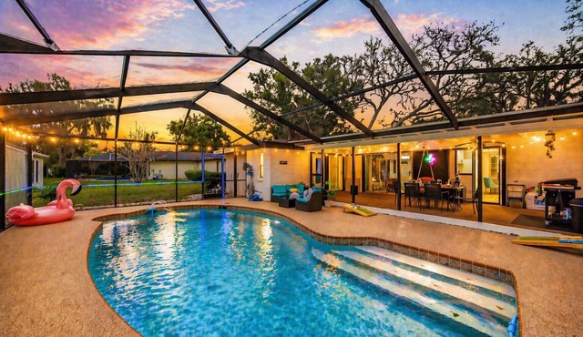 Tropical Pool Retreat Near USF/Casino/Busch Garden/Fairgrounds/Downtown