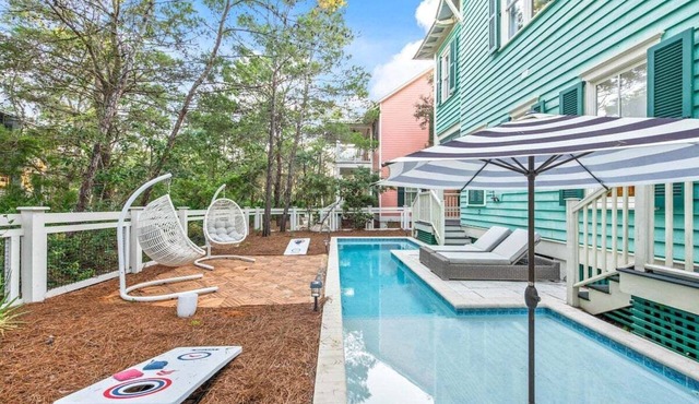 WATERCOLOR w PRIVATE POOL, LSV/GOLF CART INCLUDED! PARK DISTRICT, GORGEOUS!