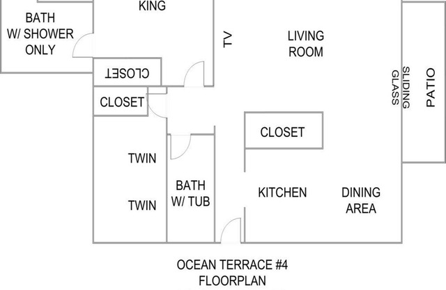 ATLANTIC BREEZE #4 2 bedrooms, 2 bathrooms