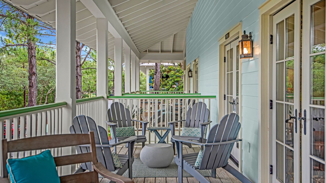 Photo of Patio Balcony in Watercolor