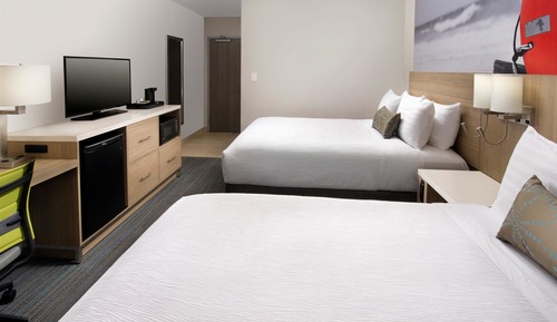 Standard Room, 2 Queen Beds, Non Smoking, Refrigerator & Microwave