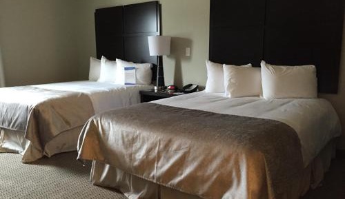 Queen Room with Two Queen Beds and Roll-In Shower - Mobility/Hearing Accessible - Non-Smoking