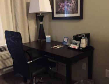 1 King Bed, Mobility/Hearing Accessible Studio Suite, Roll-in Shower, Non-Smoking