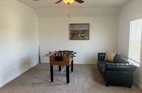 Aubrey House | Luxury 4BR Aubrey Home, Game Room, Workspaces