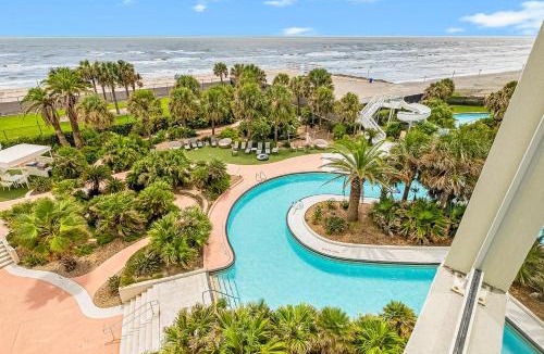 Galveston Apartment | Diamond Beach Resort - Lazy River View #419