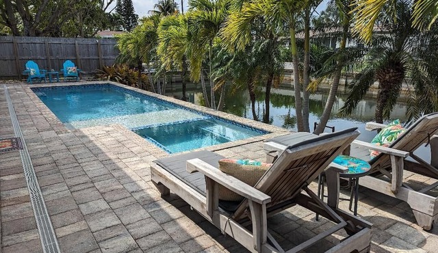 5⭐️ Waterfront Home In Ft. Lauderdale 😎 HEATED Pool & Hot Tub ✨ Dog-Friendly!