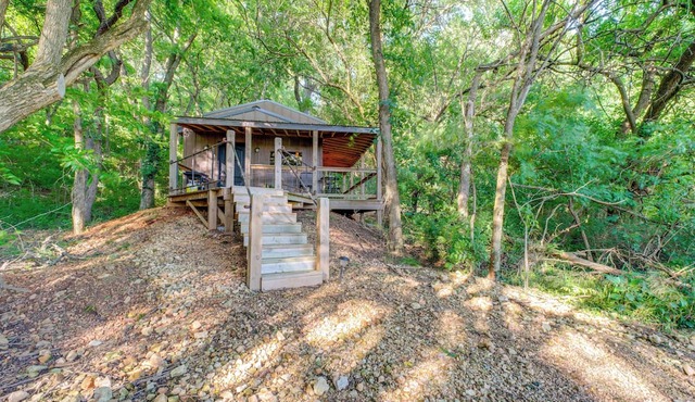 On-Site Trails & Fishing Pond: Rustic Ozark Cabin