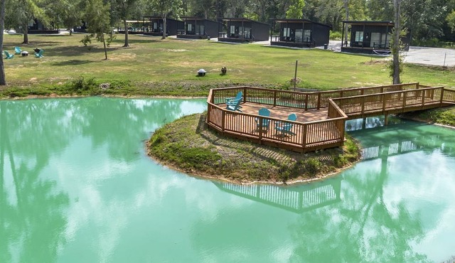 Charming Farmhouse-Style Tiny Home Retreat with Pool & Goats near Houston, Hempstead Texas
